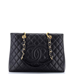 Chanel Grand Shopping Tote Quilted Caviar